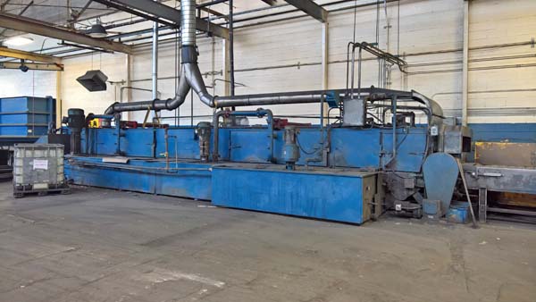 49 W x 13 H PROCECO 3-Stage Washer, Heated Wash / Ambient x2 / Blow-Off