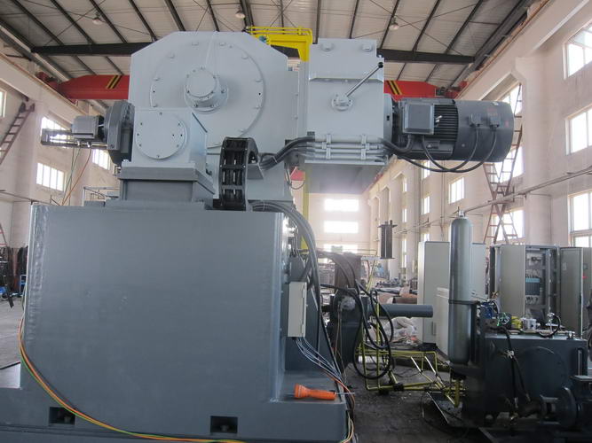 Pipe Finishing and/or Threading of Large Dia 90 Degree Pipe Connections