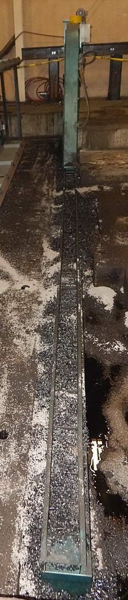 6 W x 21'2 L NEW LONDON Steel Belt Conveyor, 2-1/2 Pitch Hinged, 1/2 HP, 2015