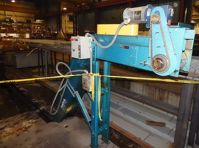 6 W x 21'2 L NEW LONDON Steel Belt Conveyor, 2-1/2 Pitch Hinged, 1/2 HP, 2015