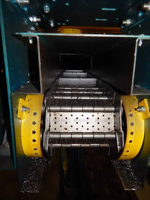 6 W x 21'2 L NEW LONDON Steel Belt Conveyor, 2-1/2 Pitch Hinged, 1/2 HP, 2015