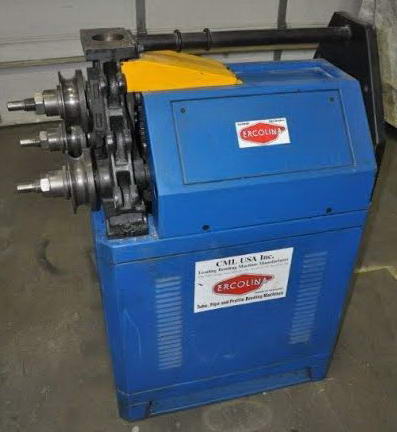 2 x 2 x 1/4 ERCOLINA Angle Bending Rolls, 6-5/8 Tooling OD, 40mm Shaft Dia