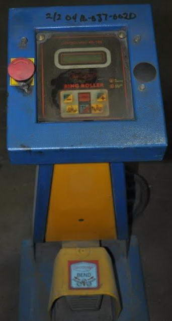 2 x 2 x 1/4 ERCOLINA Angle Bending Rolls, 6-5/8 Tooling OD, 40mm Shaft Dia