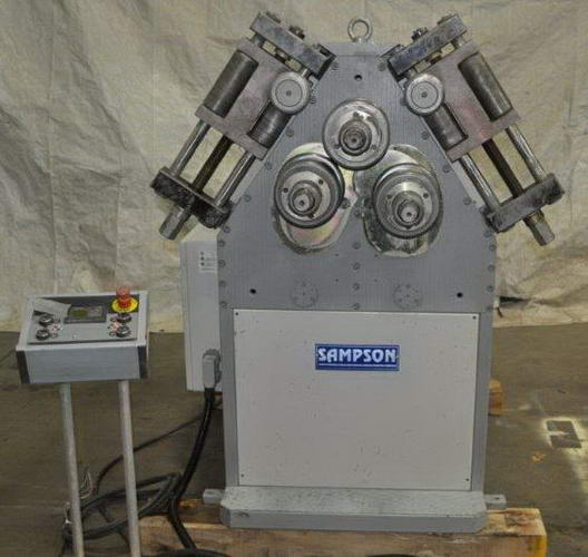 2-1/2 SAMPSON Angle Bending Rolls, Dbl Pinch, 4.4 Meters/Min, 6.25 HP, 2010