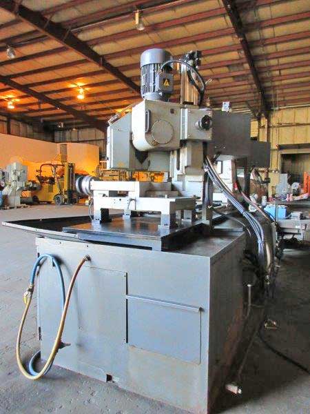 HYD-MECH MODEL C370-2SI 2-HEAD SEMI-AUTOMATIC COLD SAW, 2008,