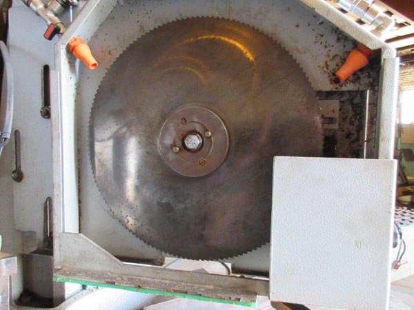 HYD-MECH MODEL C370-2SI 2-HEAD SEMI-AUTOMATIC COLD SAW, 2008,