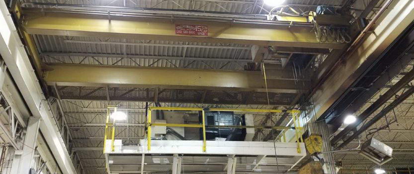 15 Ton MICHIGAN CRANE Bridge Crane, 27'-6-1/2 Span, 25' Lift