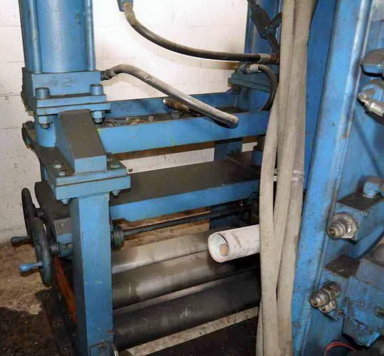 .250 x 24 HERR 2 Over 3 Flattener, Manual Side Guides, 15 HP