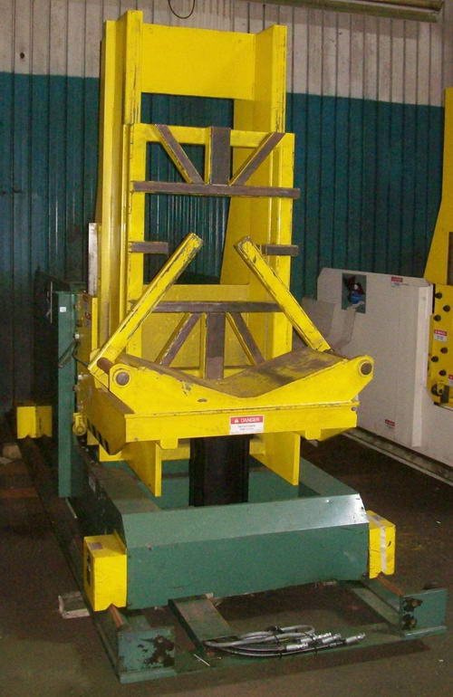 10,000 Lb COE Traveling Coil Car Upender, 18 Width, 60 OD, 18 Vert Adj, 2010