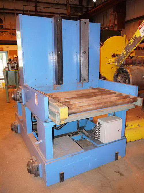 10,000 Lb SAMCO Coil Car / Tipper, 36 L Cradle, 48 OD, Infeed Conveyr, 2009