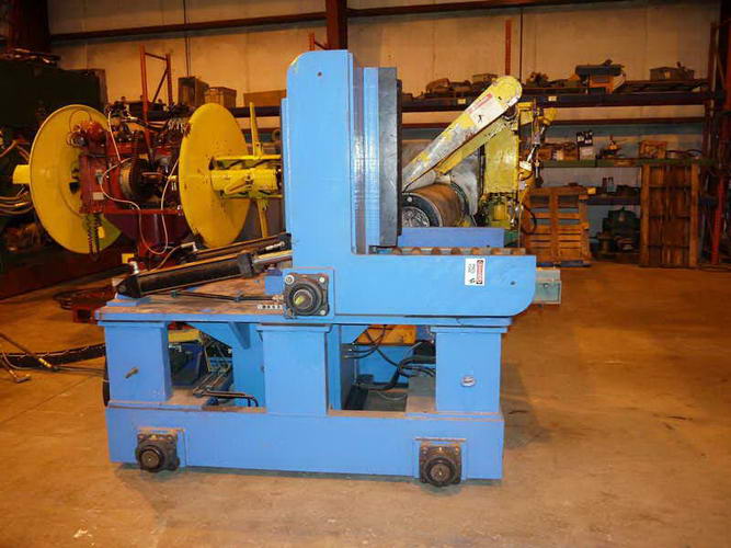 10,000 Lb SAMCO Coil Car / Tipper, 36 L Cradle, 48 OD, Infeed Conveyr, 2009