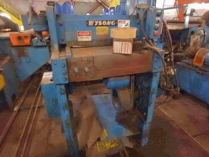 12 Ga x 24 WYSONG Power Squaring Shear, 24 Back Gauge, 85 SPM, 1.5 HP