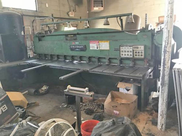 1/4 x 12' CINCINNATI MODEL 1812 POWER SQUARING SHEAR, 1966,
