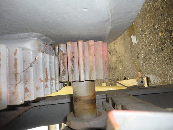 32 Dia x 36 PAUL O'ABBE BALL MILL, 7-1/2 HP,