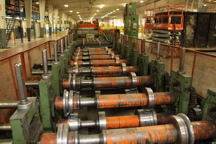 14-Stand BRADBURY Rafted Roll Former, 2-1/4 / 3 Spdl, 48 RS, 25 HP