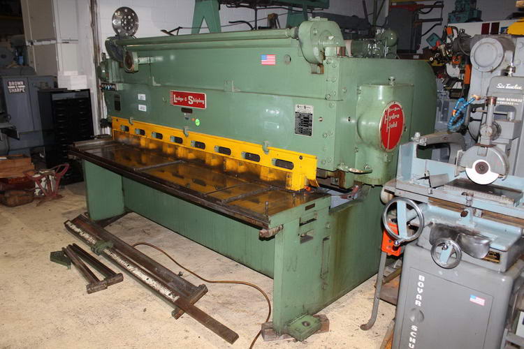 3/8 x 8' LODGE & SHIPLEY Power Squaring Shear, 36 Back Gauge, 8' Sq Arm, 10 HP