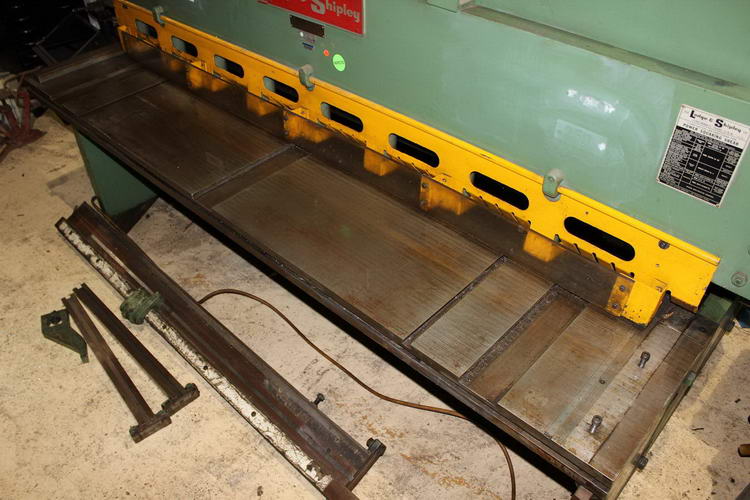3/8 x 8' LODGE & SHIPLEY Power Squaring Shear, 36 Back Gauge, 8' Sq Arm, 10 HP