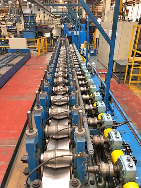 35-Stand MORI Roll Forming Line, 1.77 Spdl, 9.84 RS, 13.77 H, 4.56 - 8.85 V