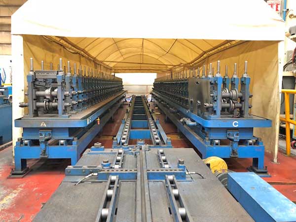 35-Stand MORI Roll Forming Line, 1.77 Spdl, 9.84 RS, 13.77 H, 4.56 - 8.85 V