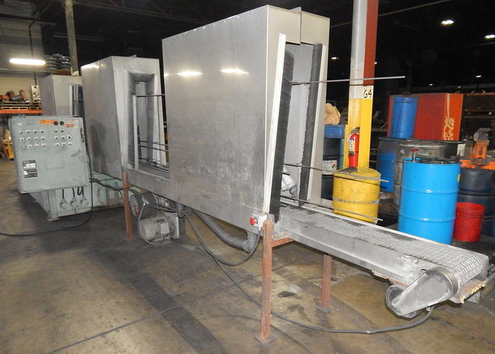 10 W x 52 H PROCECO 3-Stage Dunnage Washer, Wash Rinse/BO Electrically Heated