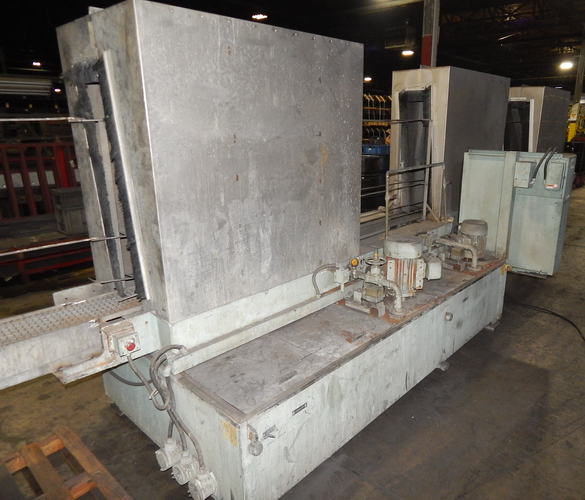 10 W x 52 H PROCECO 3-Stage Dunnage Washer, Wash Rinse/BO Electrically Heated