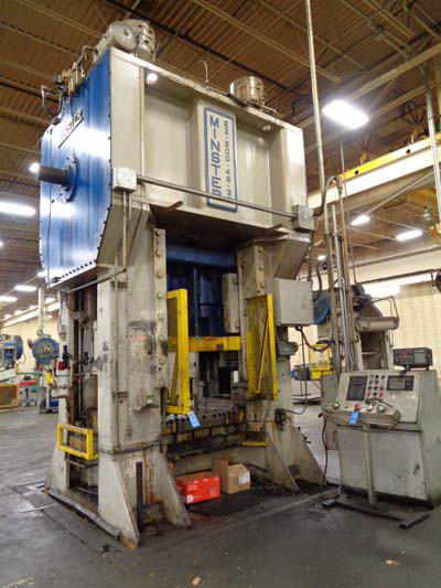 600 Ton MINSTER SSDC Press, 10 Str, 6 Adj, 26 SH, 48 x 36 Bed, 25 SPM