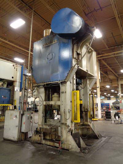 600 Ton MINSTER SSDC Press, 10 Str, 6 Adj, 26 SH, 48 x 36 Bed, 25 SPM