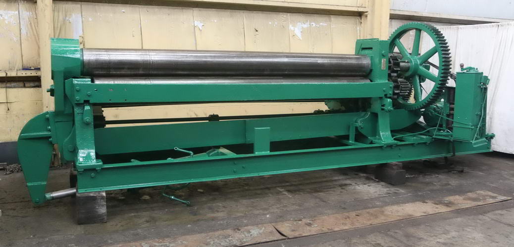 12' x 1/2 BERTSCH Initial Pinch Plate Roll, Rear Roll Adj, Air Drop End, 20 HP