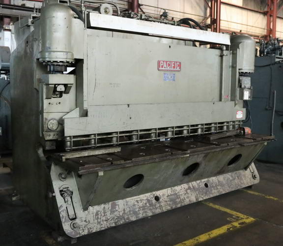 3/8 x 10' PACIFIC Hydraulic Power Squaring Shear, 96 Squaring Arm, 25 HP
