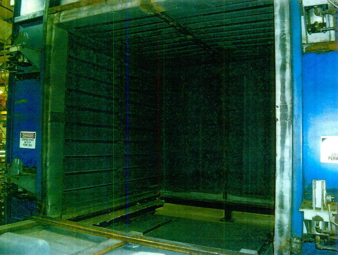 120 W. x 105 H. x 128 L. GASMAC CAR BOTTOM BATCH TYPE ANNEALING OVEN