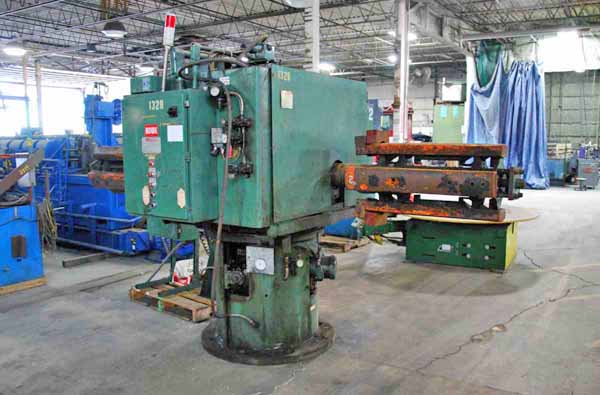 10,000 Lb ROWE Motorized Double End Uncoiler, 16 to 20 ID, 72 OD, 30 Width