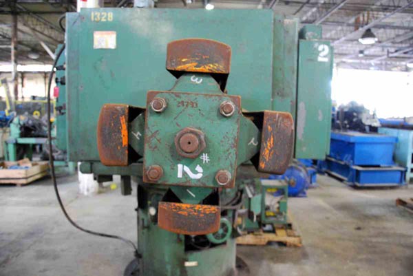 10,000 Lb ROWE Motorized Double End Uncoiler, 16 to 20 ID, 72 OD, 30 Width