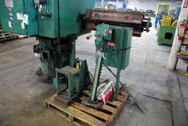 10,000 Lb ROWE Motorized Double End Uncoiler, 16 to 20 ID, 72 OD, 30 Width