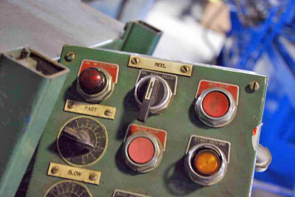 10,000 Lb ROWE Motorized Double End Uncoiler, 16 to 20 ID, 72 OD, 30 Width