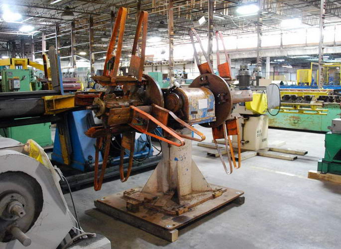5,000 Lb CUSTOM Double End Uncoiler, 18 to 24 ID, 72 OD, 18 Width