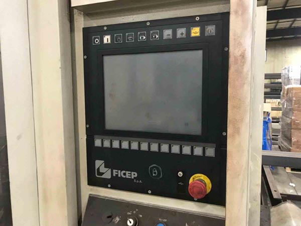 FICEP Beam / Drill Line, 40' L x 44' H Drill, 771 Lb Beam, PC Based CNC Controls