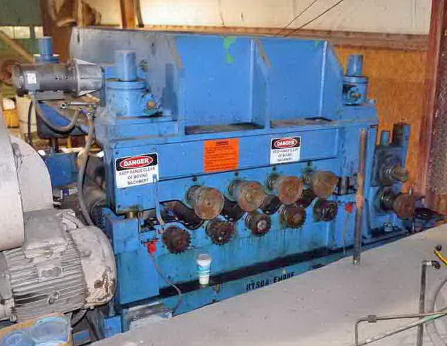 .500 x 72 DELTA 9-Roll Straightener, Center Flight Back-Ups, Entry Peeler