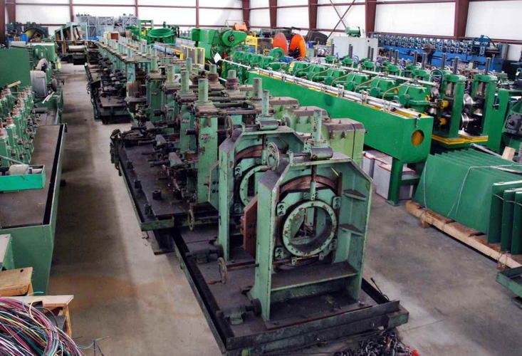 8 x .313 VOEST ALPINE High Frequency Tube Mill, Left-to-Right