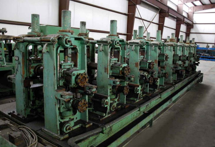 8 x .313 VOEST ALPINE High Frequency Tube Mill, Left-to-Right