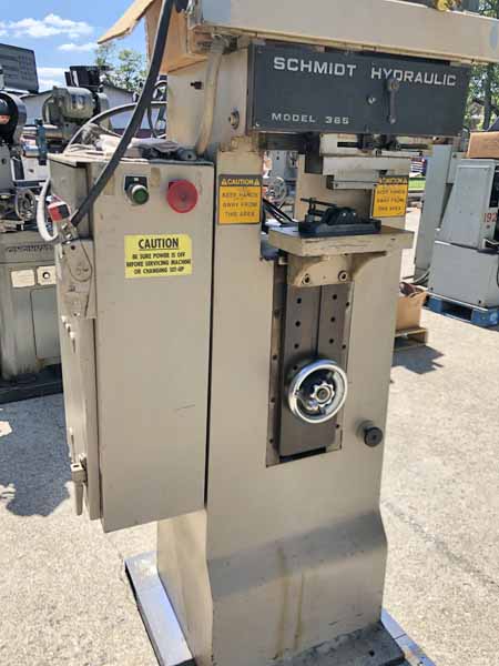 SCHMIDT Marking Machine, 4 Ton Pressure, 10 x 5 Table, 2 HP