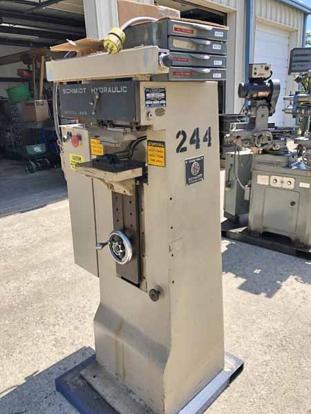 SCHMIDT Marking Machine, 4 Ton Pressure, 10 x 5 Table, 2 HP