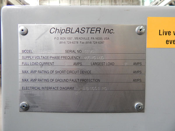 1,500 CFM MISTBLASTER Mist Remover, .25 PSI Min Negative, 30 PSI Max Output