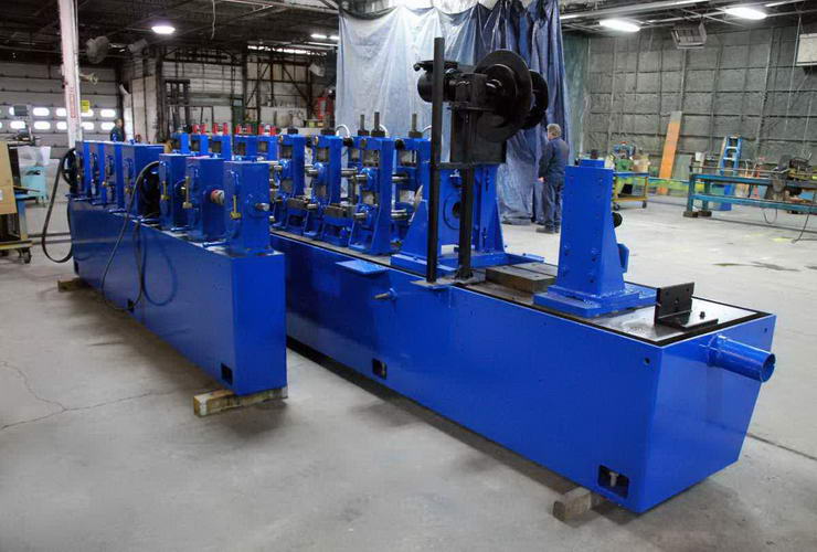 3 x .134 TUREK & HELLER High Frequency Tube Mill Line, Right-to-Left