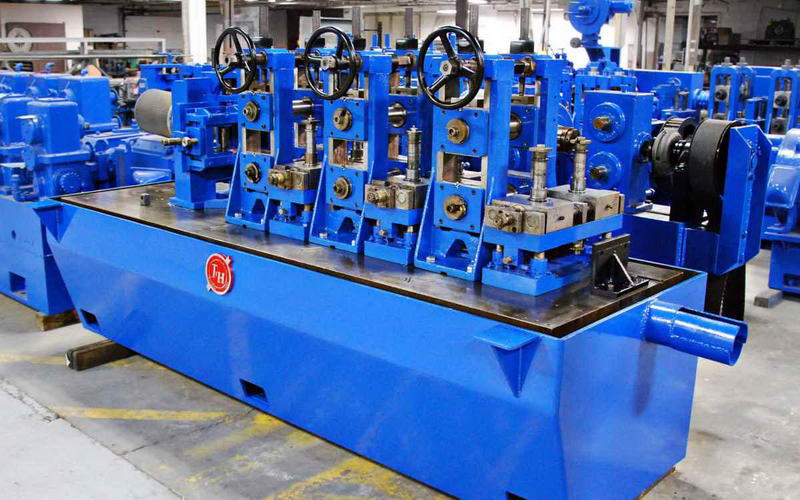 3 x .134 TUREK & HELLER High Frequency Tube Mill Line, Right-to-Left