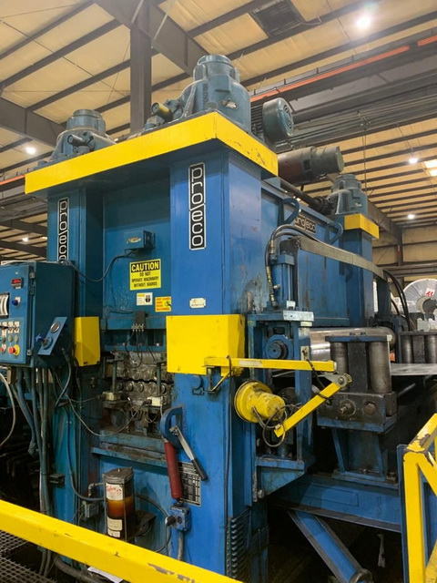 72 x .230 x 60,000 Lb HERR VOSS / PROECO Cut-to-Length Line, Left-to-Right