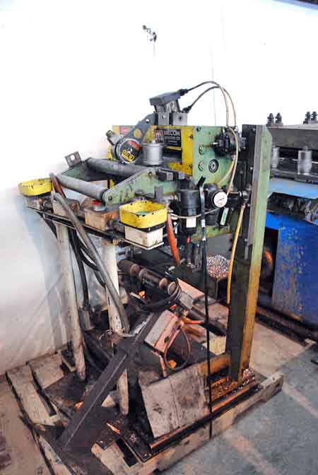 19 W x .150 MECON Servo Feeder, (2) Driven Pinch, AB Controls, Right-to-Left