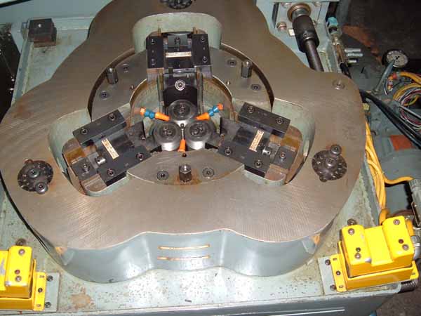 1-1/2 KINEFAC MC-6-F 3-Die Thread Roller, Timers, Parts Ejector, 10 HP