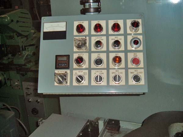 1-1/2 KINEFAC MC-6-F 3-Die Thread Roller, Timers, Parts Ejector, 10 HP