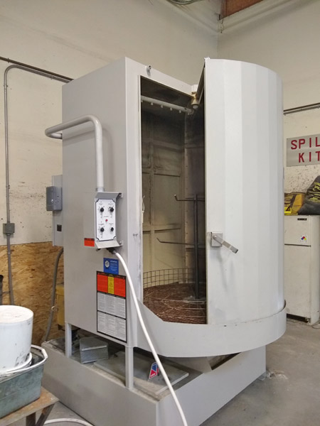 48 Dia x 60 H CUDA Parts Washer, 5,000 Lb Cap, 18 kW Heater, 7-1/2 HP