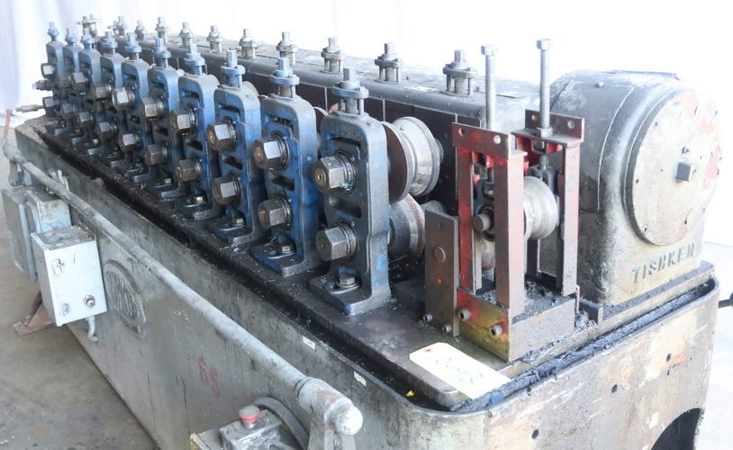 10-Stand TISHKEN Roll Former, 1.5 Spdl, 10 RS, 9 Horiz, 4 - 6.5 Vert, 15 HP